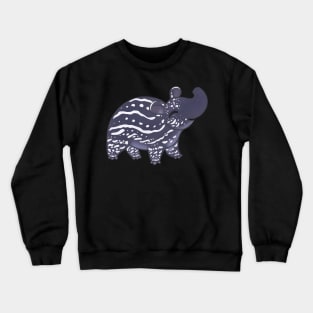 Happy baby tapir Crewneck Sweatshirt